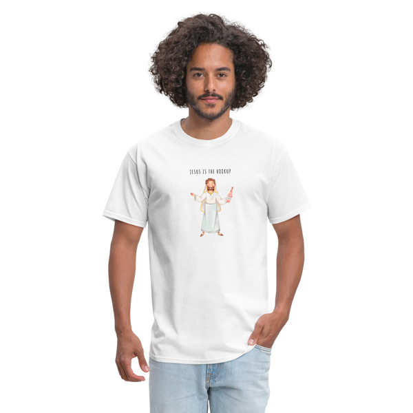 Jesus Is The Hookup Classic T-Shirt - white