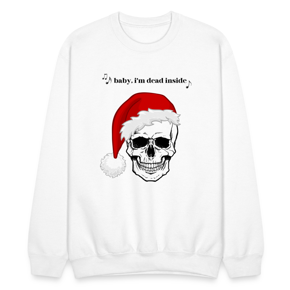 Baby I'm Dead Inside Crewneck - white