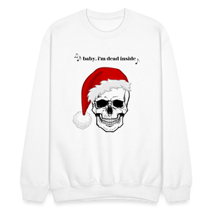 Baby I'm Dead Inside Crewneck - white