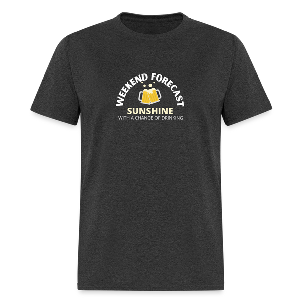 Weekend Forecast Sunshine with a Chance of Drinking Unisex Classic T-Shirt - heather black