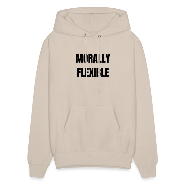 Morally Flexible Men's Hoodie - Sand