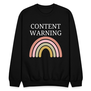 Content Warning Sweatshirt - black