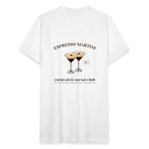 Espresso Martini Cocktail & Social Club T-Shirt - white