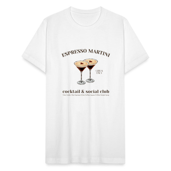 Espresso Martini Cocktail & Social Club T-Shirt - white