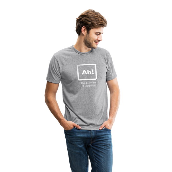 Ah The Element of Surprise T-Shirt - heather grey