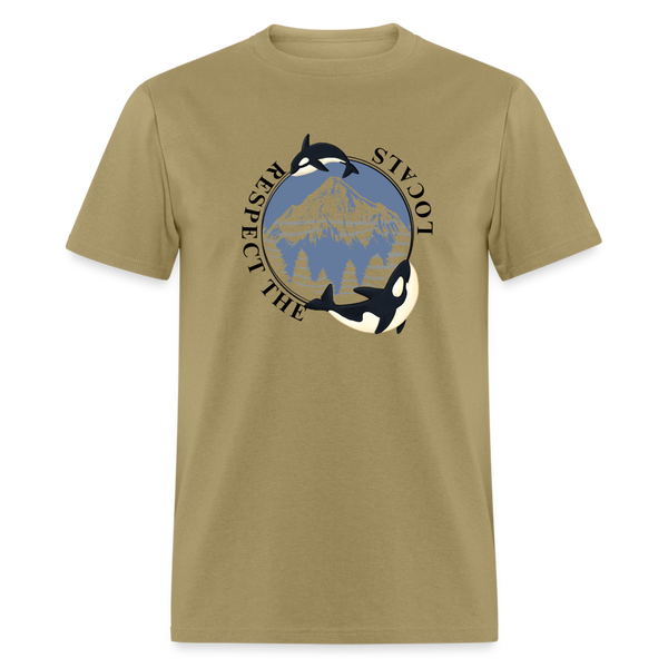 Respect The Locals Unisex Classic T-Shirt - khaki