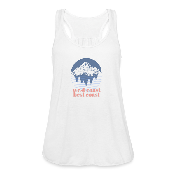 West Coast Best Coast Women's Flowy Tank - white