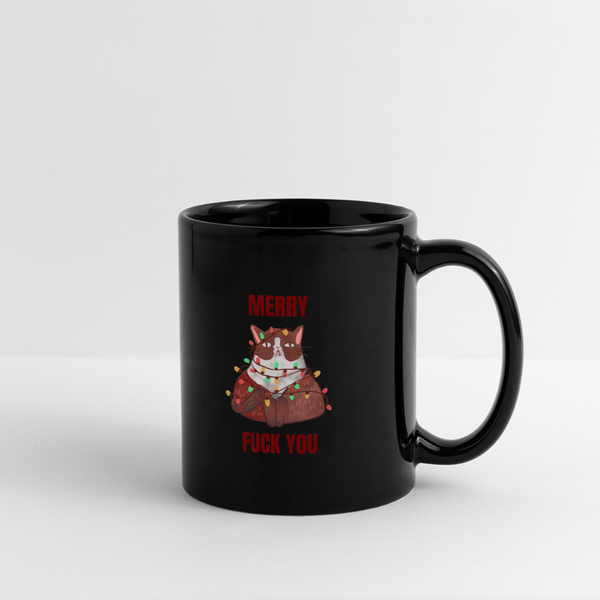 Merry Fuck You Mug - black