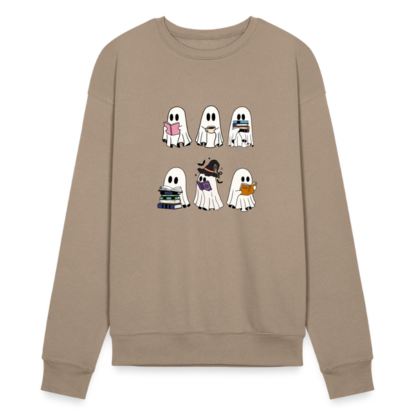 Ghost Reading Crewneck Sweatshirt - tan