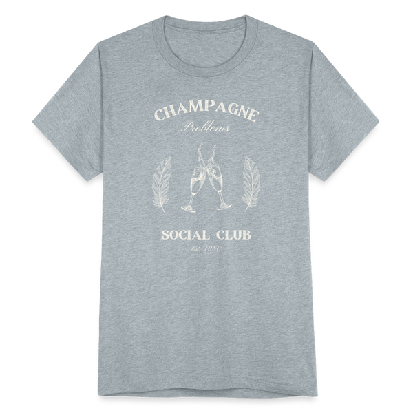 Champagne Problems Social Club T-Shirt - heather grey