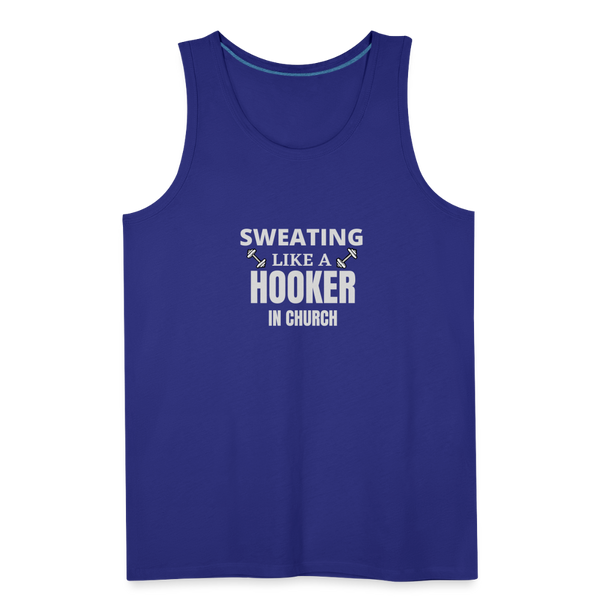 Sweating Like A Hooker In Church Men’s Tank - royal blue