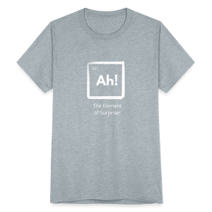 Ah The Element of Surprise T-Shirt - heather grey