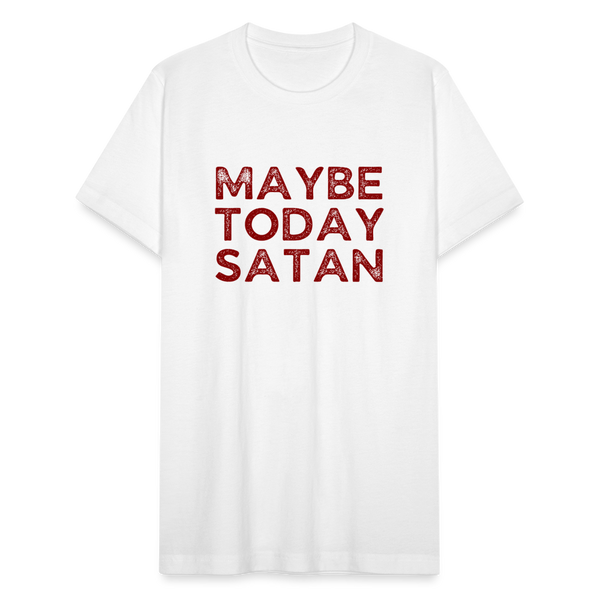 MAYBE TODAY SATAN T-Shirt - white