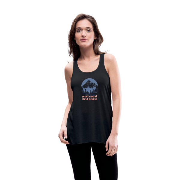 West Coast Best Coast Women's Flowy Tank - black