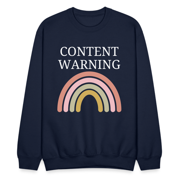 Content Warning Sweatshirt - navy