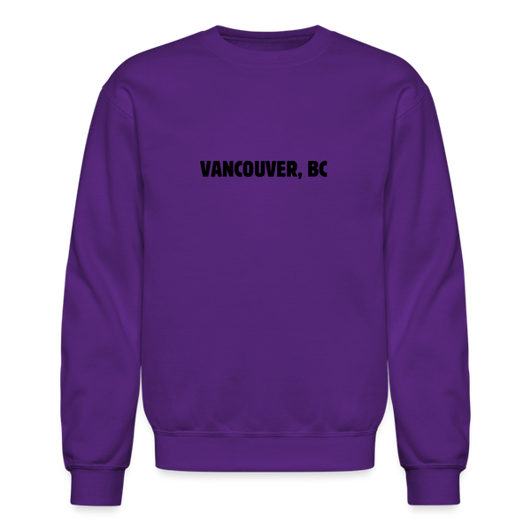 Vancouver BC Crewneck Sweatshirt - purple