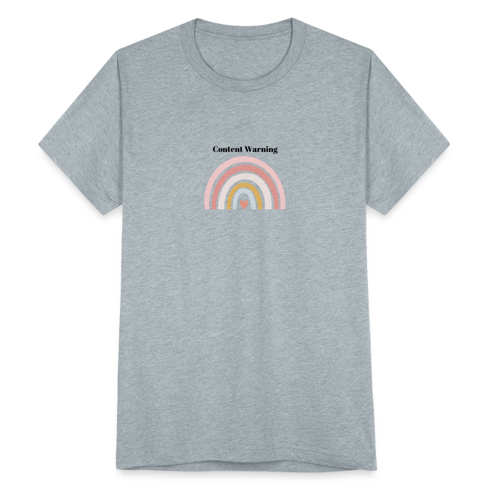 Content Warning T-Shirt - heather grey