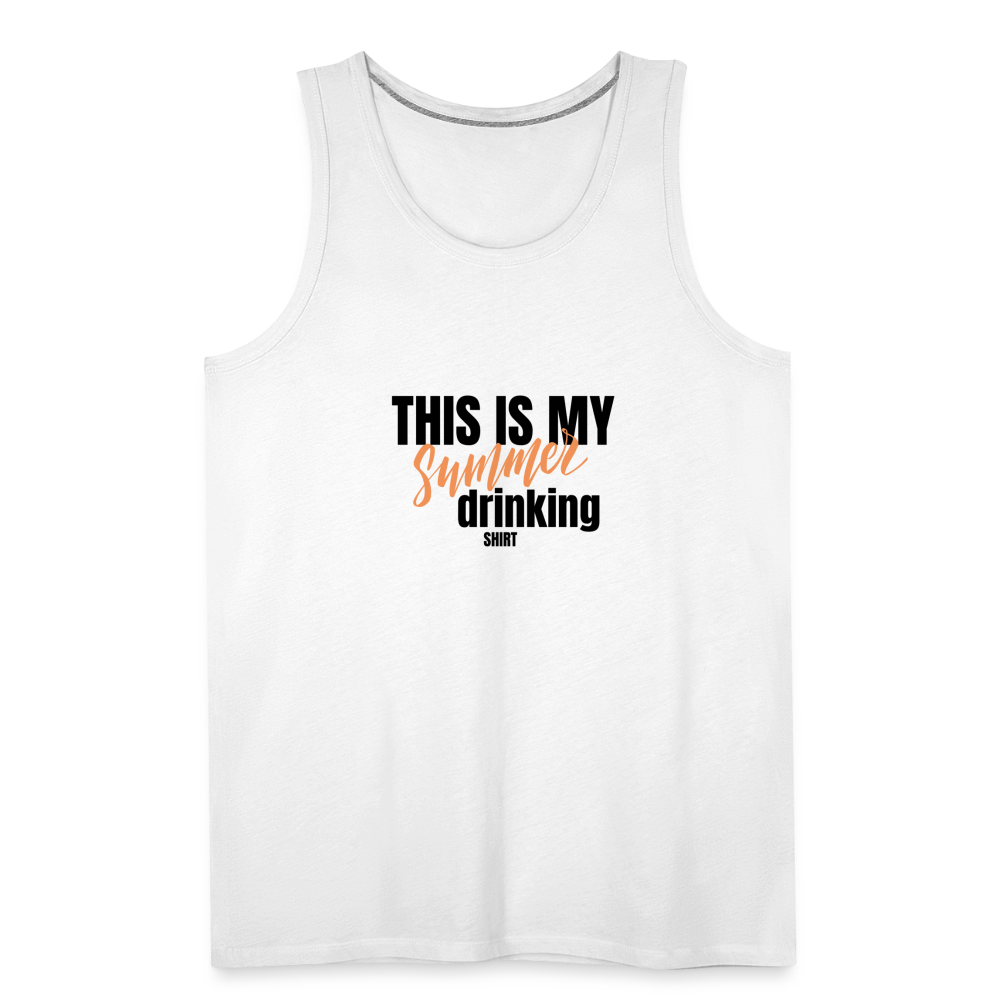 This is My Summer Drinking Shirt Men’s Tank - white