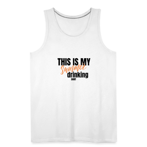 This is My Summer Drinking Shirt Men’s Tank - white