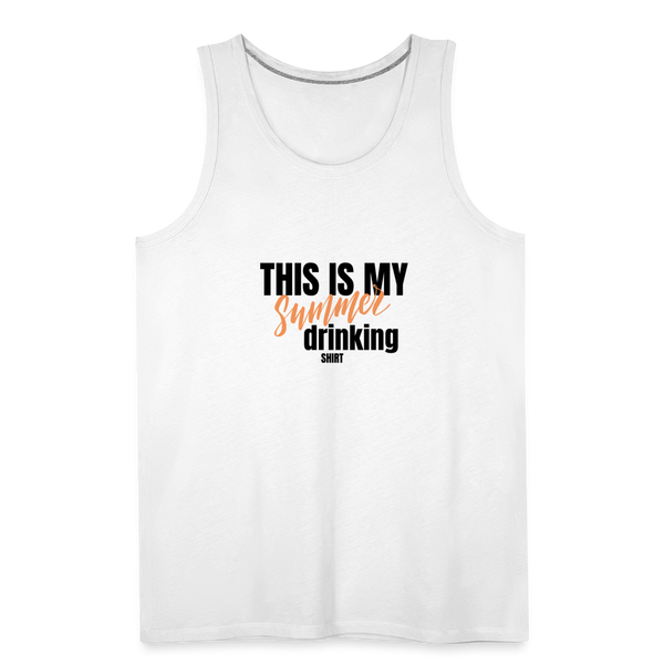 This is My Summer Drinking Shirt Men’s Tank - white