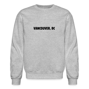 Vancouver BC Crewneck Sweatshirt - heather gray