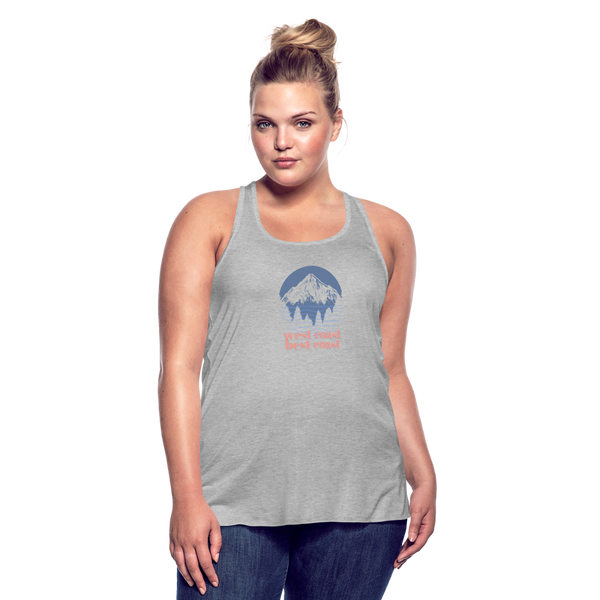 West Coast Best Coast Women's Flowy Tank - heather gray