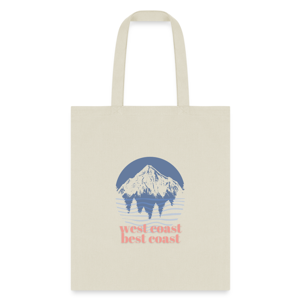 West Coast Best Coast Tote Bag - natural