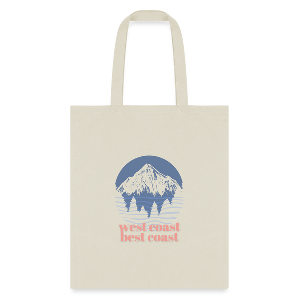 West Coast Best Coast Tote Bag - natural