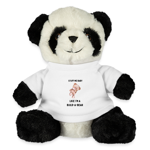 Stuff Me Baby Like Im A Build A Bear Panda Bear - white