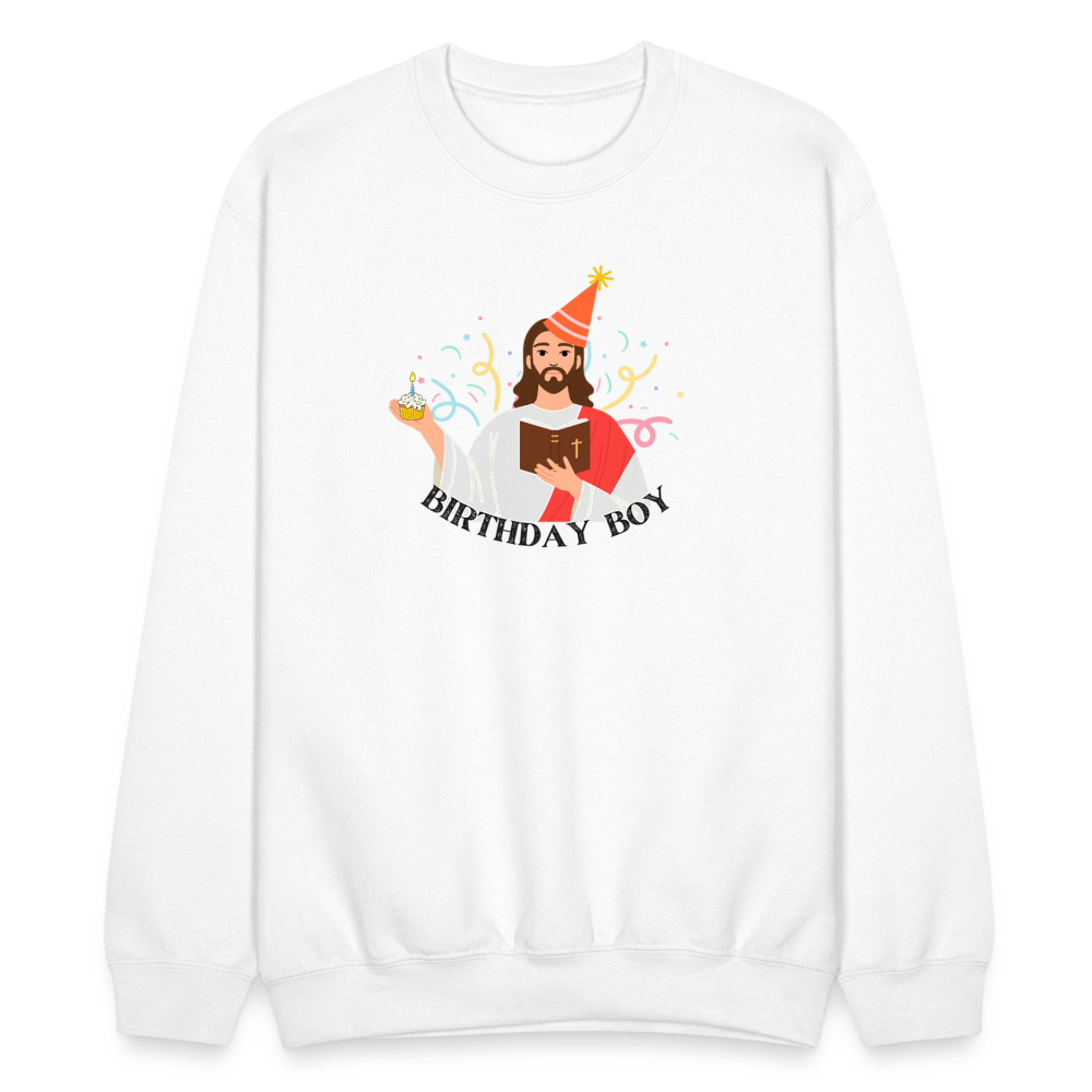 Birthday Boy Crewneck - white