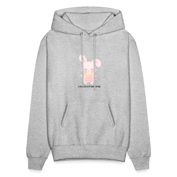 I Hate Everyone Men's Hoodie - heather gray