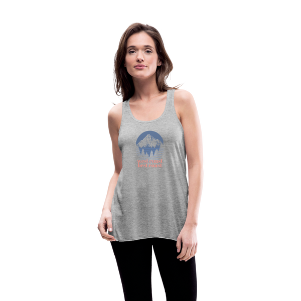 West Coast Best Coast Women's Flowy Tank - heather gray