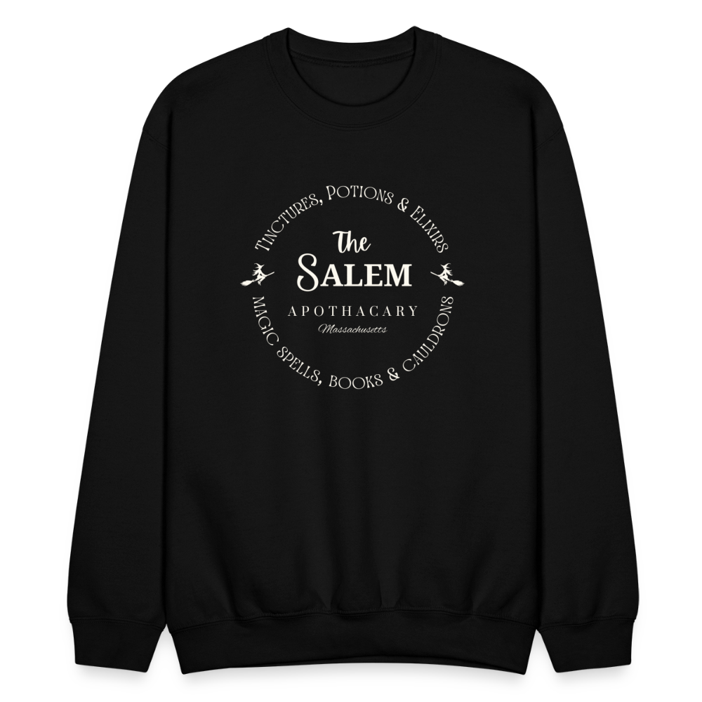 The Salem Apothecary Round Label Crewneck - black