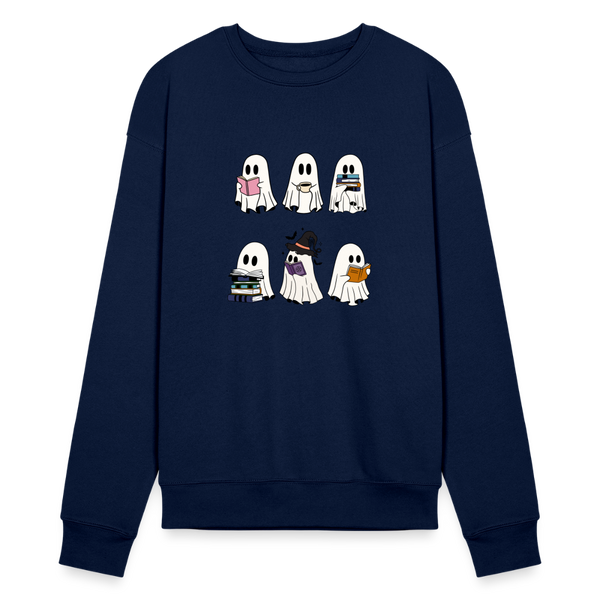 Ghost Reading Crewneck Sweatshirt - navy