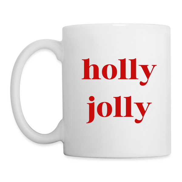 Holly Jolly Mug - white