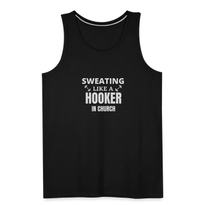 Sweating Like A Hooker In Church Men’s Tank - black