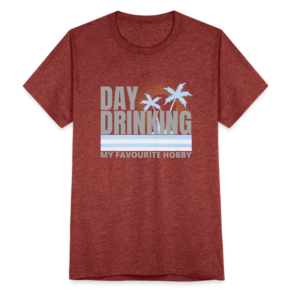 Day Drinking T-Shirt - heather cranberry