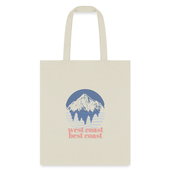 West Coast Best Coast Tote Bag - natural