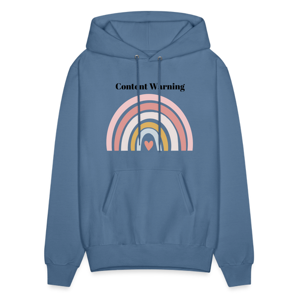 Content Warning Unisex Hoodie - denim blue