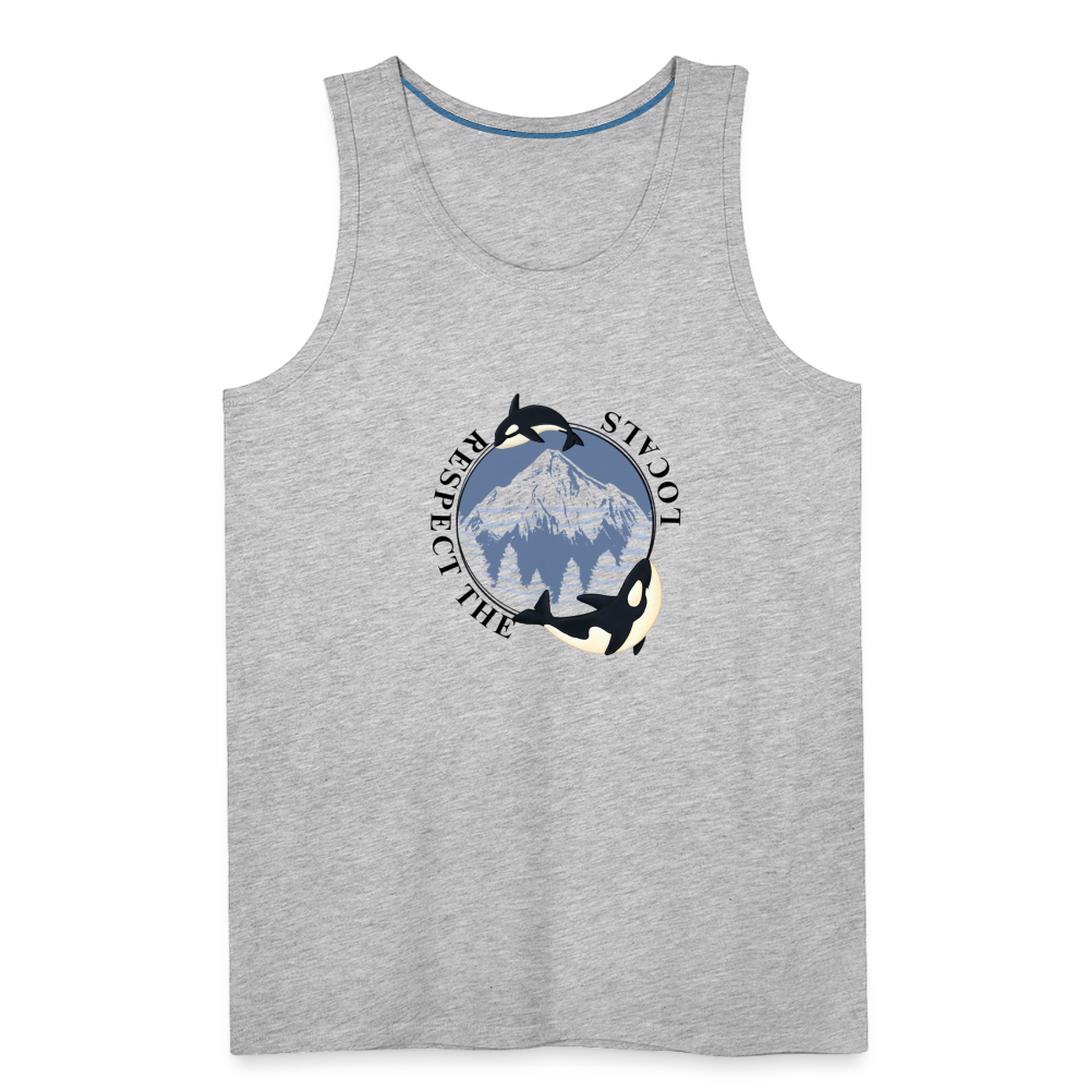 Respect The Locals Men’s Tank - heather gray