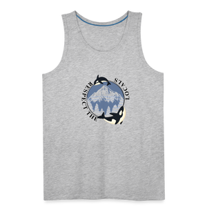 Respect The Locals Men’s Tank - heather gray