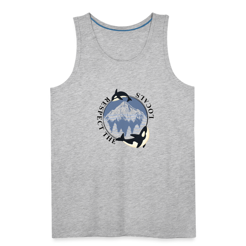 Respect The Locals Men’s Tank - heather gray