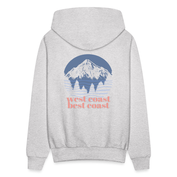 West Coast Best Coast Hoodie - ash 