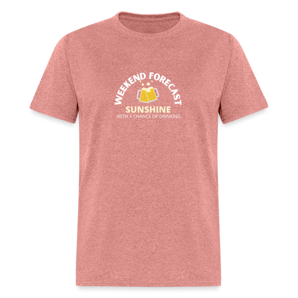 Weekend Forecast Sunshine with a Chance of Drinking Unisex Classic T-Shirt - heather mauve