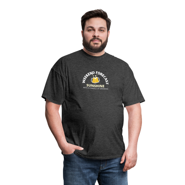 Weekend Forecast Sunshine with a Chance of Drinking Unisex Classic T-Shirt - heather black