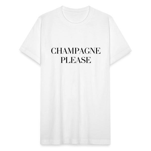 Champagne Please T-Shirt - white