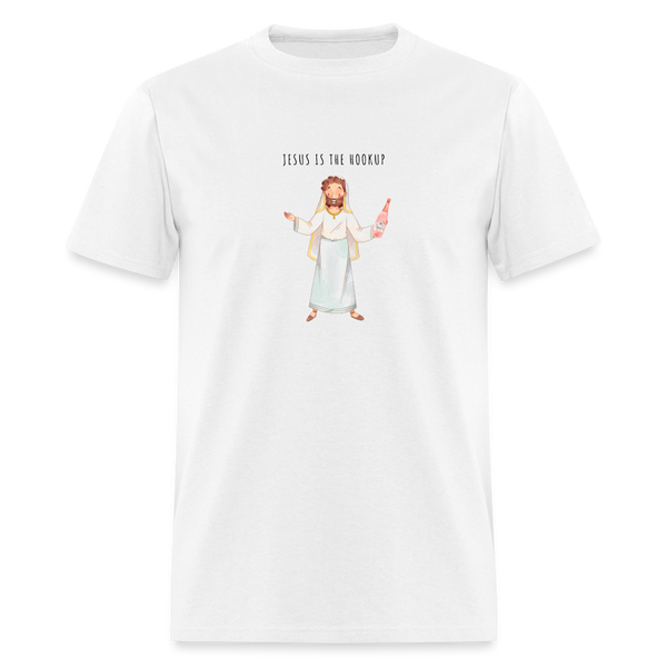 Jesus Is The Hookup Classic T-Shirt - white