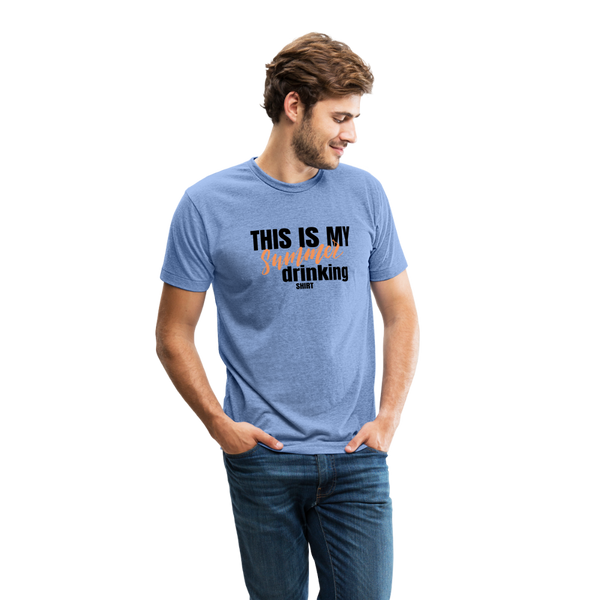 This is My Summer Drinking Shirt T-Shirt - heather blue