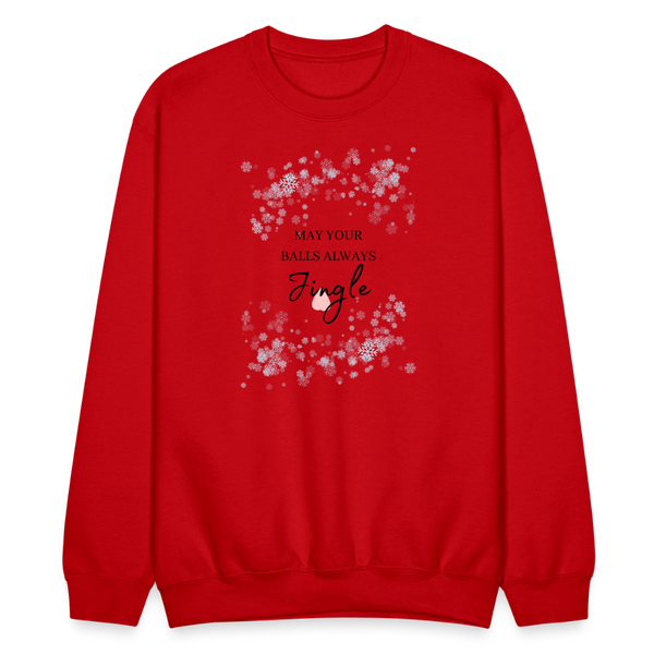 May Your Balls Always Jingle Crewneck - red