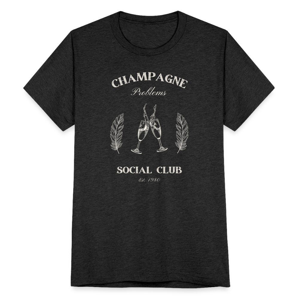 Champagne Problems Social Club T-Shirt - heather black